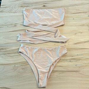 Tularosa Legacy Strapless Bikini in Blush